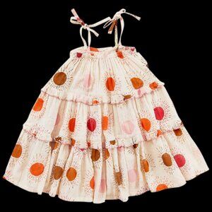 Pink Chicken Garden Dress - Sunrise Size 8
